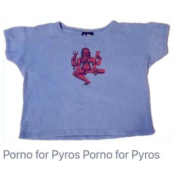 Vintage Crop 1996 Porno for Pyros concert shirt